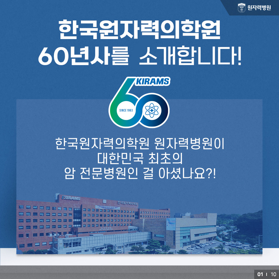 한국원자력의학원 60년사를 소개합니다!
